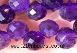CCB1663 15 inches 6mm faceted teardrop amethyst beads