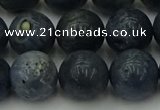 CCB455 15.5 inches 14mm round blue coral beads wholesale
