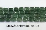 CCB890 11*15mm-12*16mm faceted cuboid strawberry quartz  beads wholesale