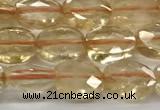 CCB920 15.5 inches 6*8mm faceted oval citrine beads