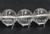 CCC206 15.5 inches 16mm round grade AB natural white crystal beads