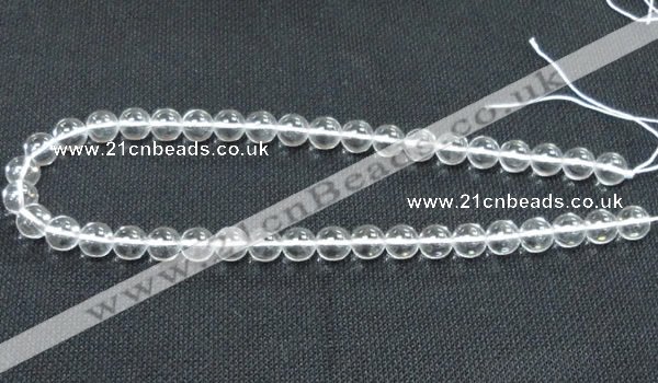 CCC279 15.5 inches 12mm round A grade natural white crystal beads