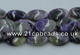 CCG04 15.5 inches 10*14mm oval natural charoite gemstone beads