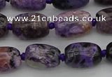 CCG111 15.5 inches 10*14mm drum charoite gemstone beads