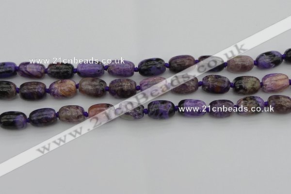 CCG112 15.5 inches 12*16mm drum charoite gemstone beads