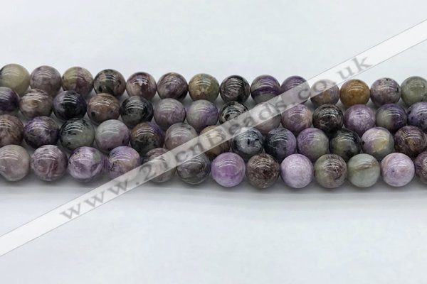 CCG133 15.5 inches 8mm round natural charoite gemstone beads
