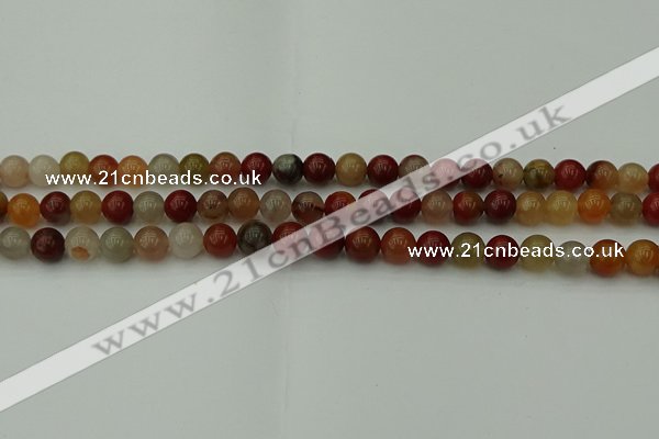 CCJ452 15.5 inches 8mm round colorful jasper beads wholesale