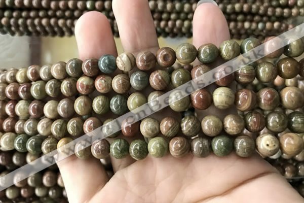 CCJ471 15.5 inches 6mm round rainbow jasper beads wholesale