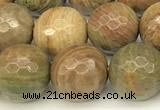 CCJ482 15 inches 8mm faceted round rainbow jasper beads