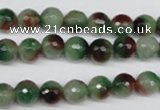 CCN1303 15.5 inches 8mm faceted round rainbow candy jade beads