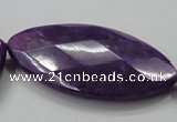 CCN1570 15.5 inches 30*64mm faceted marquise candy jade beads