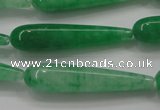 CCN1665 15.5 inches 8*40mm teardrop candy jade beads wholesale