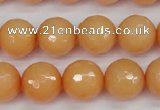 CCN1824 15 inches 12mm faceted round candy jade beads wholesale