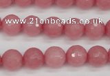 CCN1833 15 inches 10mm faceted round candy jade beads wholesale