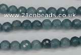 CCN1911 15 inches 6mm faceted round candy jade beads wholesale