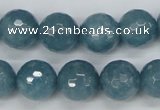 CCN1915 15 inches 14mm faceted round candy jade beads wholesale