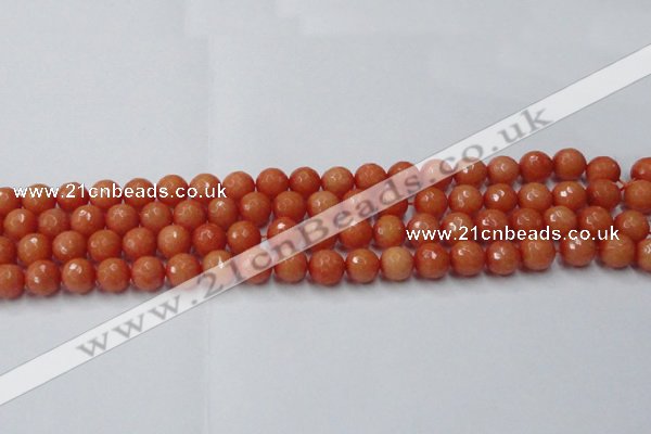 CCN2052 15 inches 8mm faceted round candy jade beads wholesale