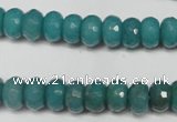 CCN2102 15.5 inches 6*10mm faceted rondelle candy jade beads
