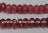 CCN2127 15.5 inches 6*10mm faceted rondelle candy jade beads