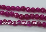 CCN2293 15.5 inches 4mm faceted round candy jade beads wholesale