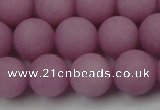 CCN2423 15.5 inches 6mm round matte candy jade beads wholesale