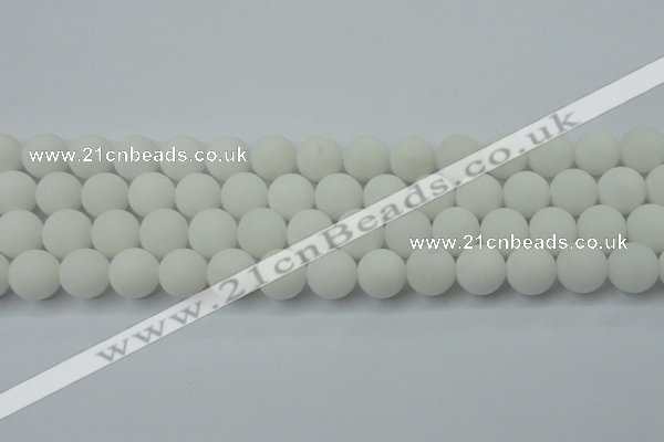 CCN2460 15.5 inches 10mm round matte candy jade beads wholesale