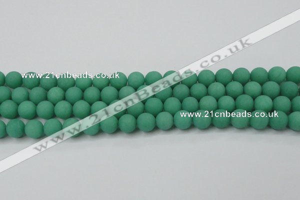CCN2470 15.5 inches 10mm round matte candy jade beads wholesale