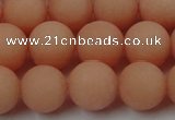 CCN2486 15.5 inches 12mm round matte candy jade beads wholesale