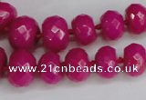 CCN2753 15.5 inches 5*8mm - 12*16mm faceted rondelle candy jade beads