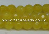 CCN2833 15.5 inches 5mm faceted round candy jade beads