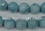 CCN2934 15.5 inches 12mm faceted round candy jade beads wholesale