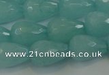 CCN3008 15.5 inches 10*15mm faceted teardrop candy jade beads