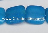 CCN3810 15.5 inches 20*20mm square candy jade beads wholesale