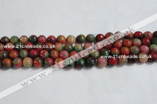 CCN4003 15 inches 10mm faceted round candy jade beads wholesale