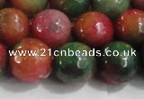 CCN4005 15 inches 14mm faceted round candy jade beads wholesale