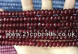 CCN5145 15 inches 5*8mm faceted rondelle candy jade beads