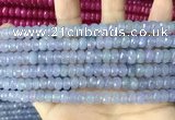 CCN5147 15 inches 5*8mm faceted rondelle candy jade beads