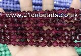 CCN5258 15 inches 8mm faceted nuggets candy jade beads