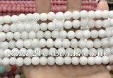 CCN5573 15 inches 8mm round matte candy jade beads Wholesale