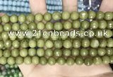 CCN5671 15 inches 8mm faceted round candy jade beads