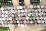 CCN5712 15 inches 8mm faceted round candy jade beads