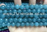 CCN5782 15 inches 10mm faceted round candy jade beads