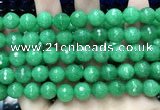 CCN5787 15 inches 10mm faceted round candy jade beads