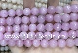 CCN5796 15 inches 10mm faceted round candy jade beads