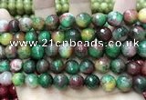 CCN5833 15 inches 10mm faceted round candy jade beads