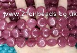 CCN5883 15 inches 15mm flat round candy jade beads Wholesale