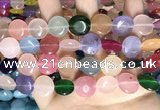 CCN5911 15 inches 15mm flat round candy jade beads Wholesale