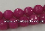 CCN788 15.5 inches 8mm faceted round candy jade beads wholesale