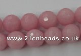 CCN820 15.5 inches 12mm faceted round candy jade beads wholesale