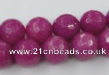 CCN823 15.5 inches 12mm faceted round candy jade beads wholesale